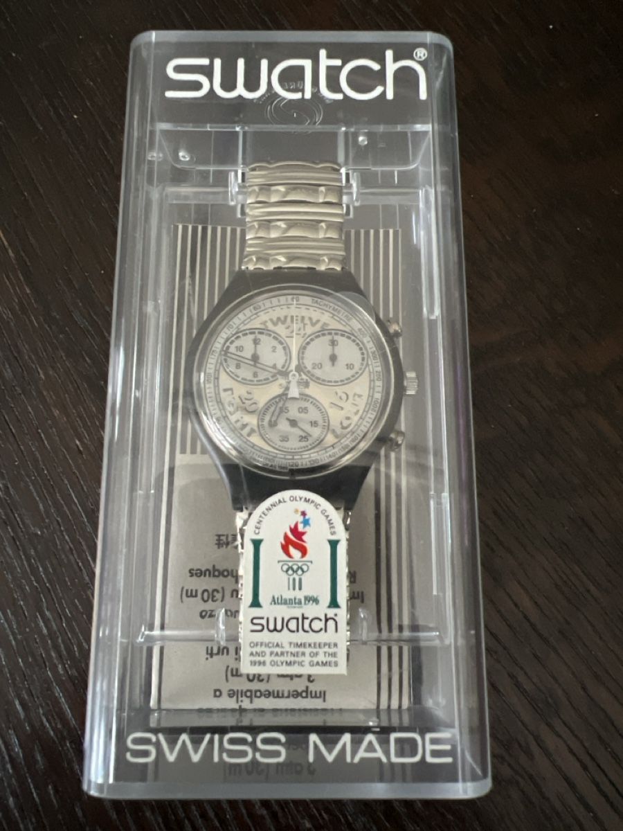 Swatch Orologi: Swatch Chrono (SCM112A) Specchio – Nuovo e nell'imballaggio originale da Künten venduto da Spike17