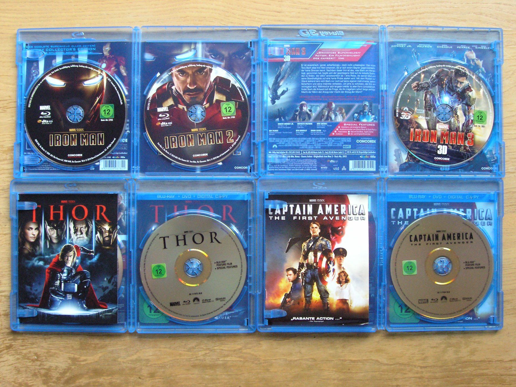 Tous les DVDs: MARVEL BLURAY SAMMLUNG Phase 1 - 3 – Neuf (Voir description) à Zuzwil SG par vette13 4