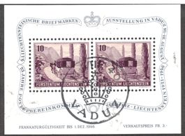 1946 SB   4. LI Briefmarkenausstellung   gestemp.  SBK 80.00
