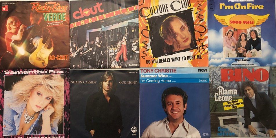 Dischi in vinile: 8x Vinyl-Singles - Pop – Usato da Grüningen venduto da azulmarron