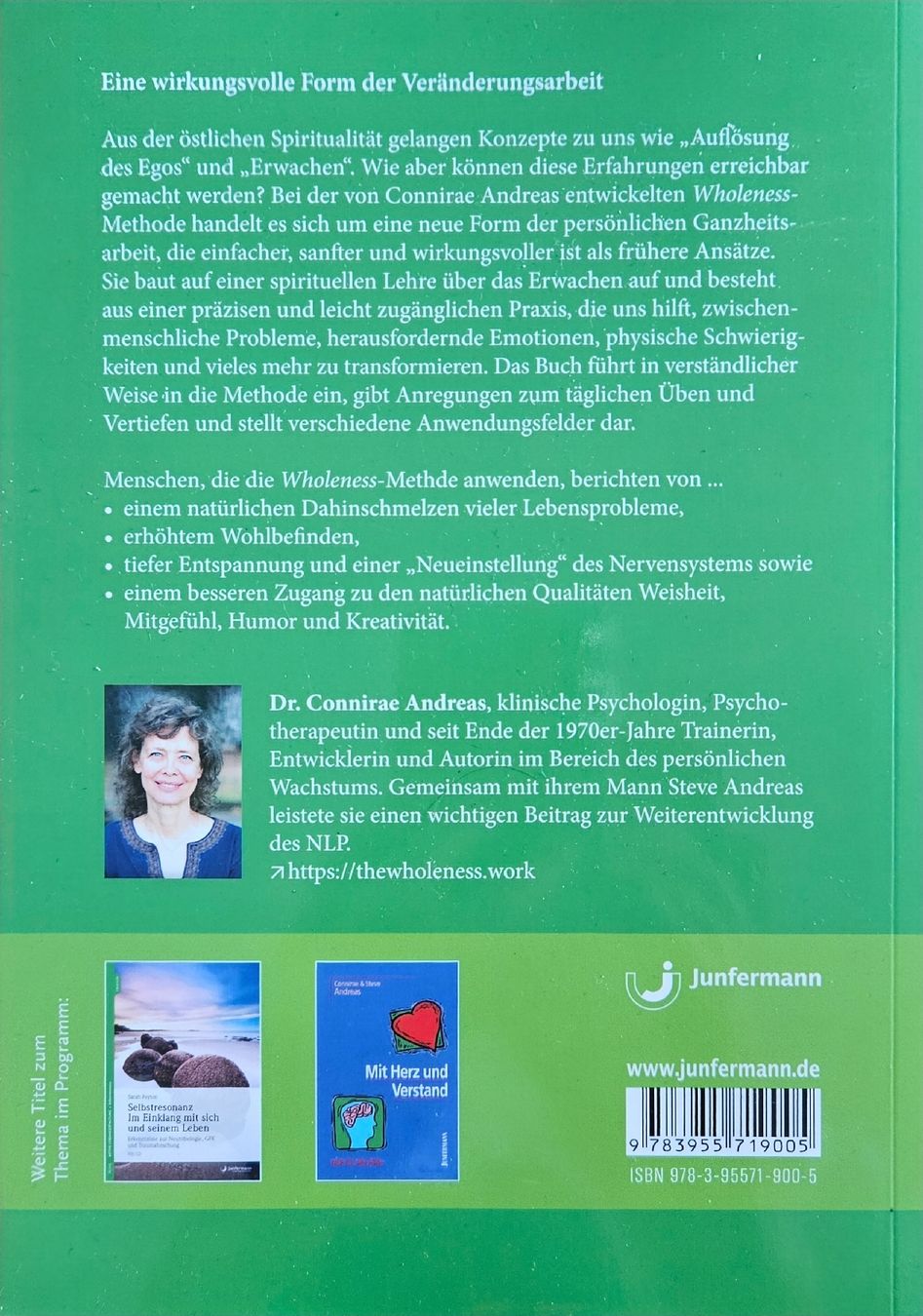 Bücher: Buch Connirae Andreas The Wholness Work Methode  – Neu (gemäss Beschreibung) aus Hildisrieden von Schteigeiss 1