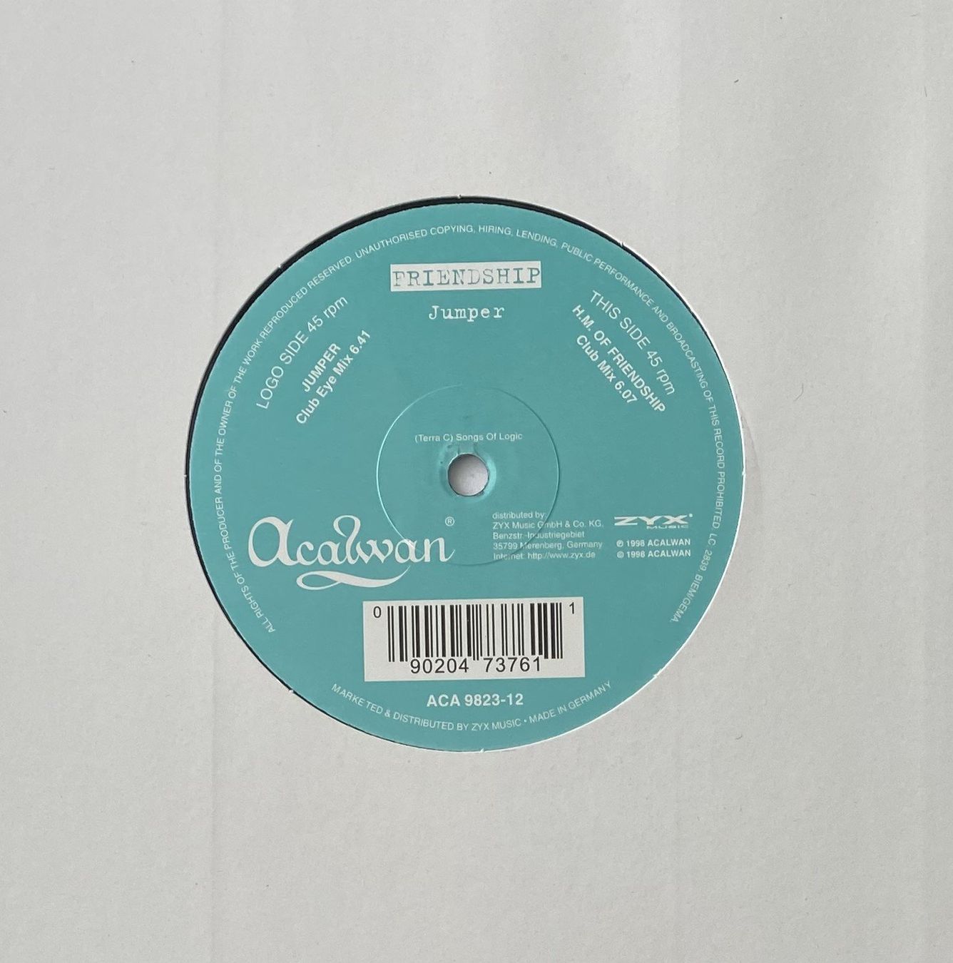 Dischi in vinile: Friendship, Jumper (Trance, Breaks) – Usato da Flums venduto da Empe1 2