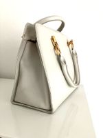 Echtleder  Handtasche – Creme