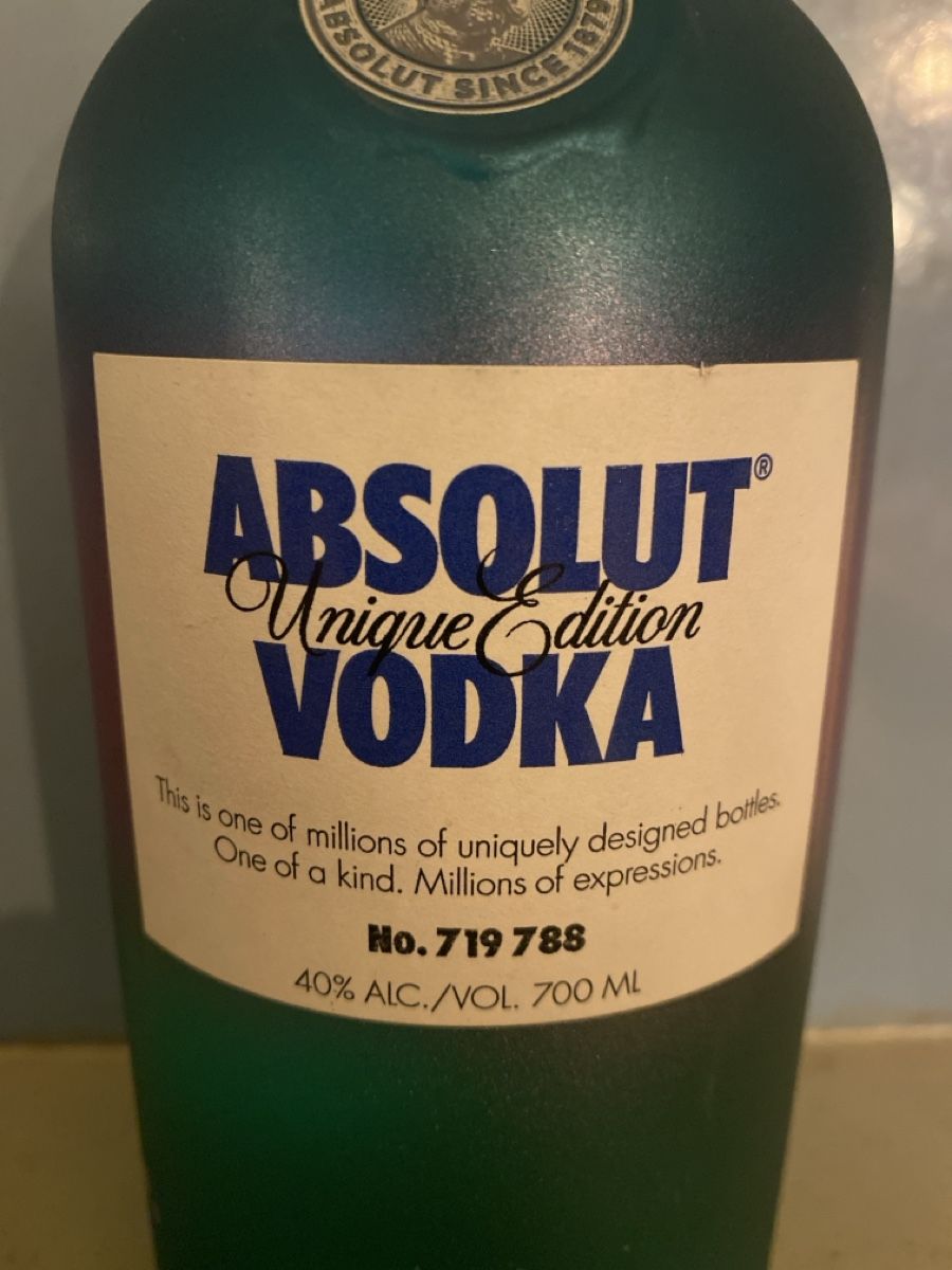 Absolut Vodka Bevande alcoliche: Absolut Unique Edition, limitiert – Nuovo e nell'imballaggio originale da Burg AG venduto da Lobo016 3