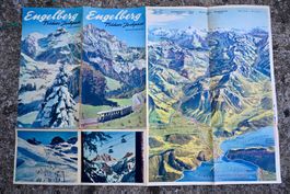 40er /50er Jahre Faltprospekt Engelberg – Trübsee – Jochpass