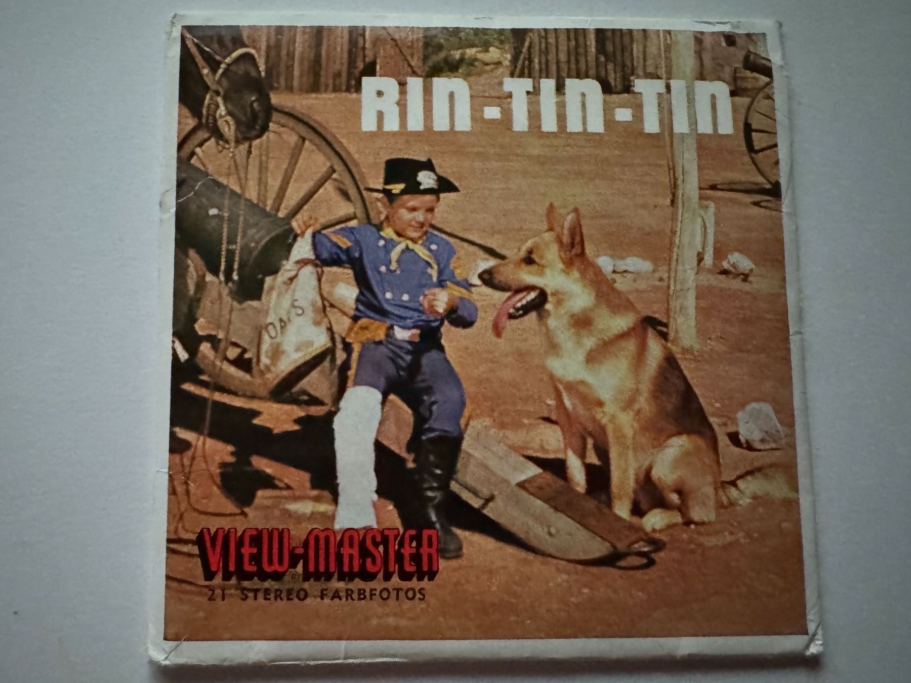 View-master Spielzeuge: View-Master 3D: Nr. B 467 RIN-TIN-TIN (3 Scheiben) – Gebraucht aus Tegerfelden von siebenmacky