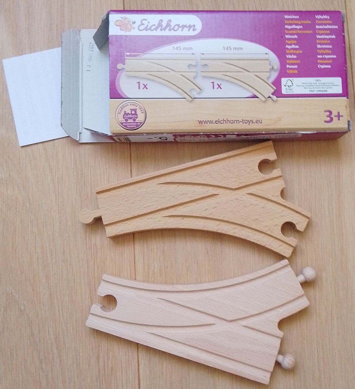 Eichhorn Spielzeuge: Eichhorn Holz Weichen 2 Stück OVP – Gebraucht aus Wohlen AG von salamanderspielwaren 2