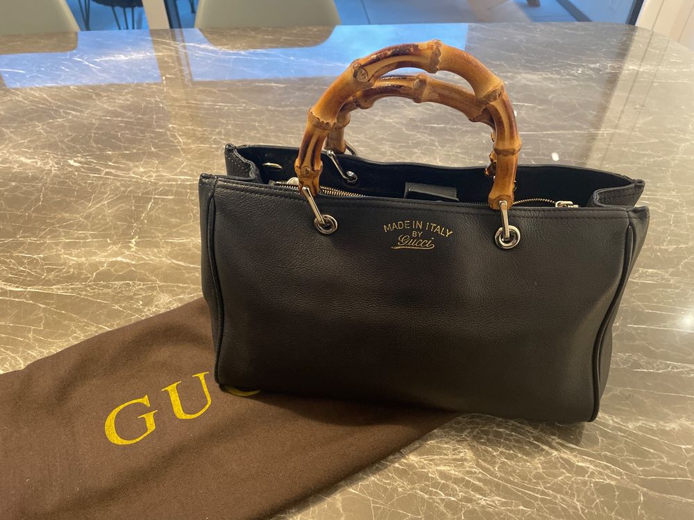 Gucci Bamboo Bag Tasche schwarz medium 1