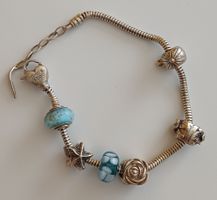 Armband Silber getragen