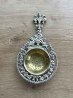 Antikes Teesieb, Silberlook, mit Engelmotive, Vintage