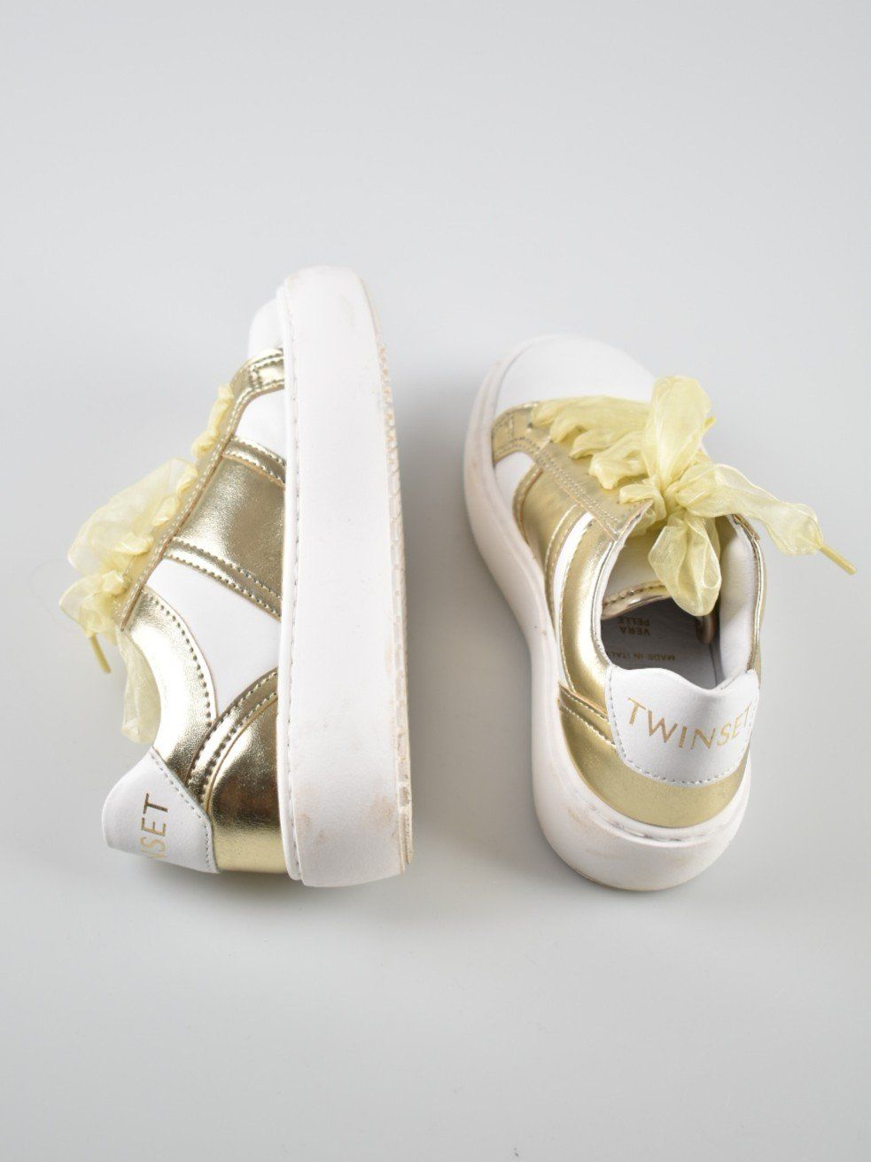 Twinset Scarpe per ragazze: Twinset Sneaker Gr.31, weiss/gold – Usato da Nürensdorf venduto da 2ND_STORY 4