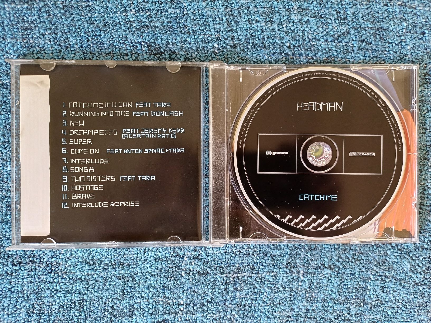 CD: Headman "Catch me" CD – Usato da Begnins venduto da Drastic-Sound 2