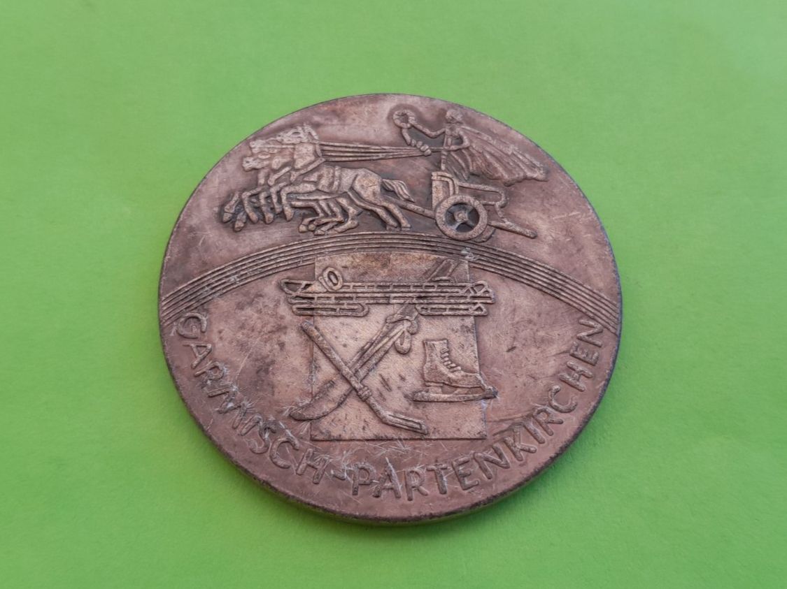Medaglie: Medaille 1936, Olympische Winterspiele, 37mm – Usato da Aarau venduto da Reto_BA_01