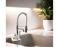 Mitigeur 3 voies eau pure Ecogenese Trivea F12 douchette