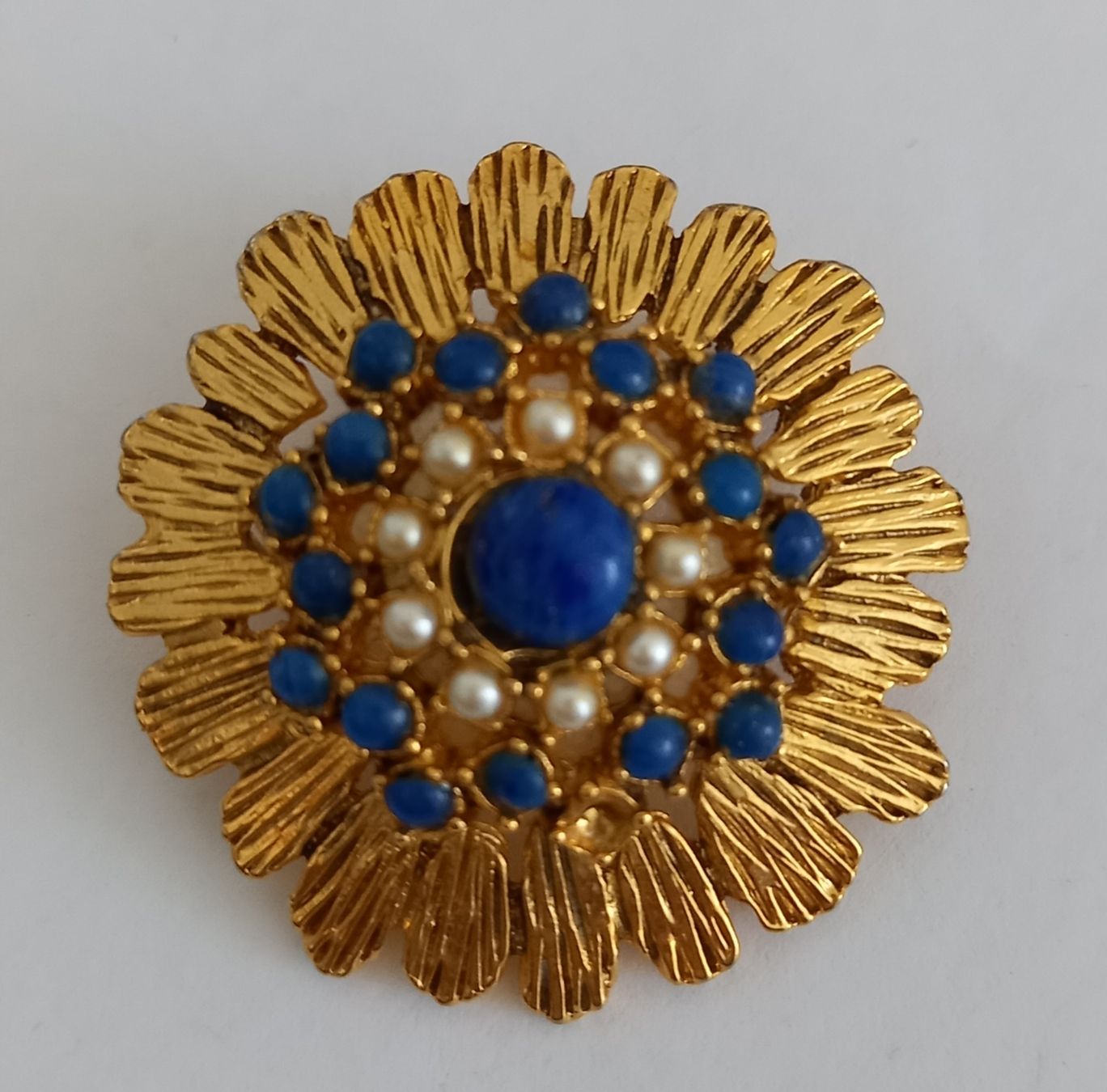 Broschen & Nadeln: BROSCHE VINTAGE MIT BLAUE STEINE – Gebraucht aus Kerzers von ExpressoTerreno