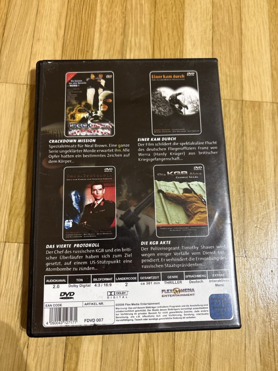 Tutti i DVDs: DvD 4 Spielfilme Agenten – Usato da Buchs ZH venduto da Pitschpitsch 1