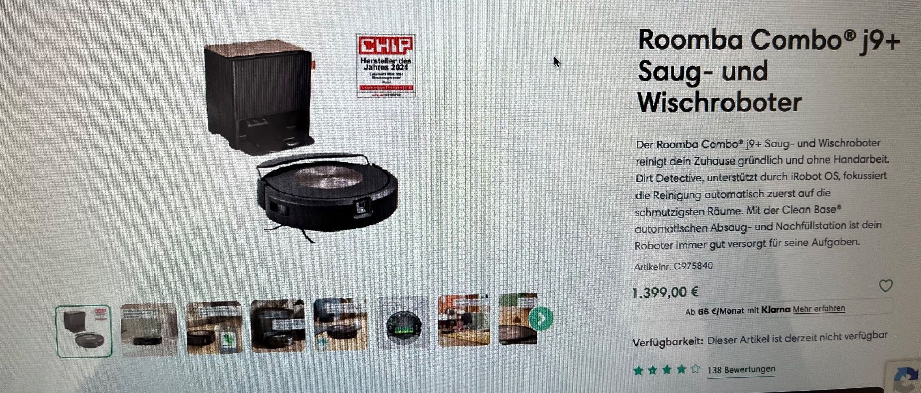 Aspirapolveri & Accessori: Roboter-Staubsauger mit Garantie – Usato da Nussbaumen AG venduto da car_7b54