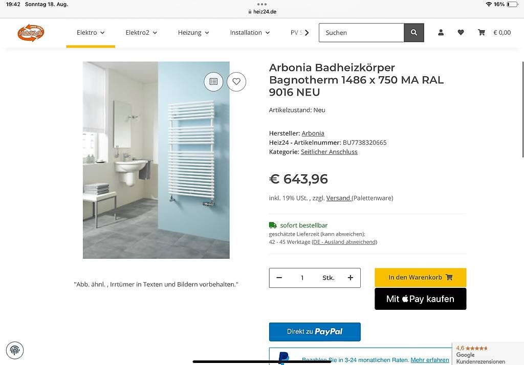 Heizgeräte: Heizkörper – Gebraucht aus Amlikon-Bissegg von MaSa0104 3