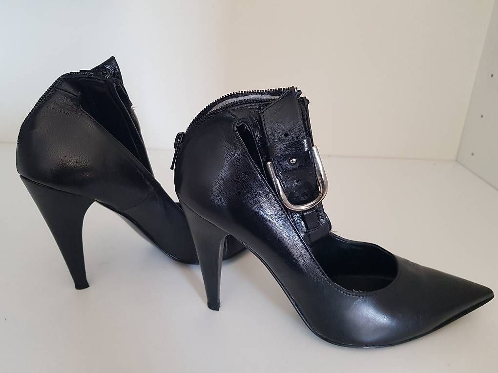 Damenschuhe: Highheels Leder schwarz mit Schnalle Gr. 41 – Gebraucht aus Rümlang von ButterflyValve 3