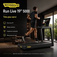 Tapis de course Technogym Run Live 19" 5000  Très peu servi