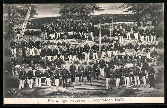Pompieri: Hochfelden, Gruppenbild der Freiwilligen – Usato da Berlin venduto da bartko-reher