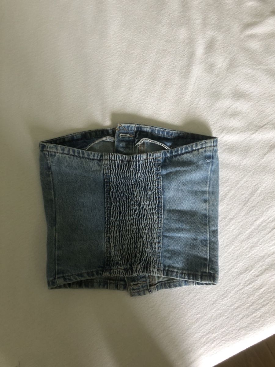 Pull&Bear Top: Damen Jeans Top Gr. 34 – Usato da Schaffhausen venduto da Fixier 4