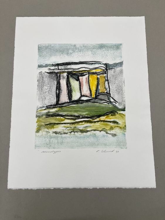 Grafica & Litografie: EVELINE SCHMID MONOTYPE UNIKAT SIGNIERT – Usato da Gersau venduto da grafik-kunst 1