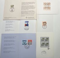 Briefmarkenkarten Schweiz PTT Sonderausgaben 1989-1993