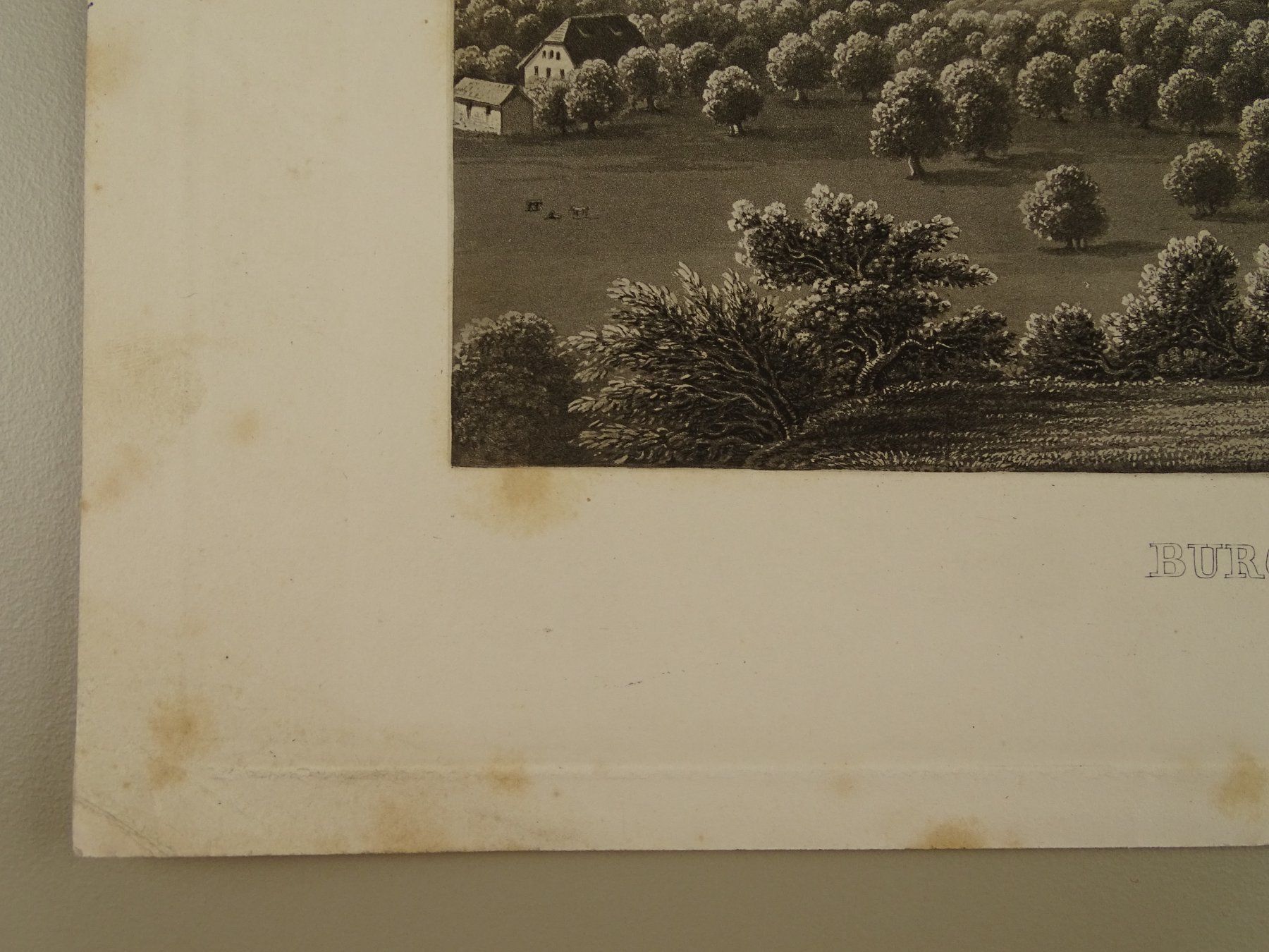 Stiche: BURGDORF, AQUATINTA 1857 – Gebraucht aus Grüningen von Kartensammler 5