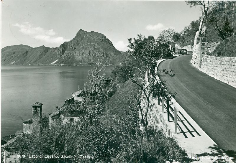 Cartoline postali: Gandria - Strada di ... + 1944 – Usato da Emmenbrücke venduto da teestube
