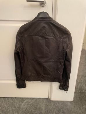 Maje Giacche: Blouson noir en cuir Maje Taille M – Usato da Baar venduto da kclausse 1