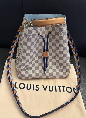 👜 ❤️ LOUIS VUITTON NEO NOE BREIDED AZUR BLAU 💋