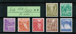 Satz Nr.194-200 ** postfrisch