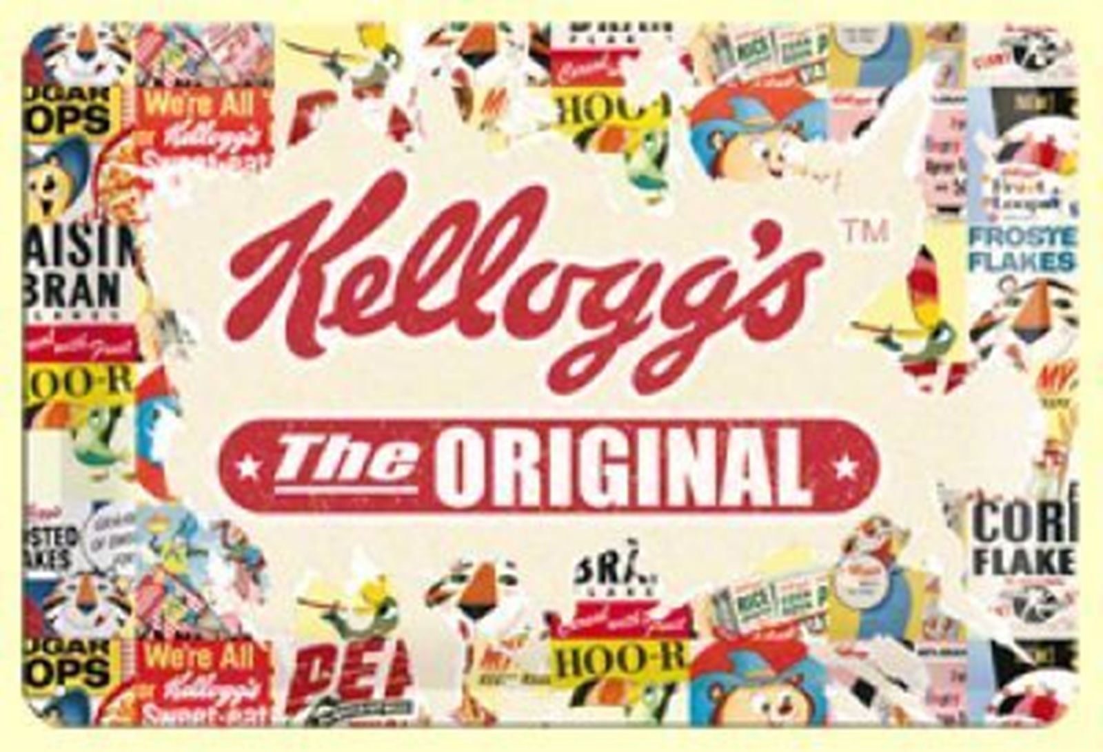Insegne: Blechschild 3D-KELLOGG`S-THE ORIGINAL – Nuovo e nell'imballaggio originale da Rupperswil venduto da big-one-sale