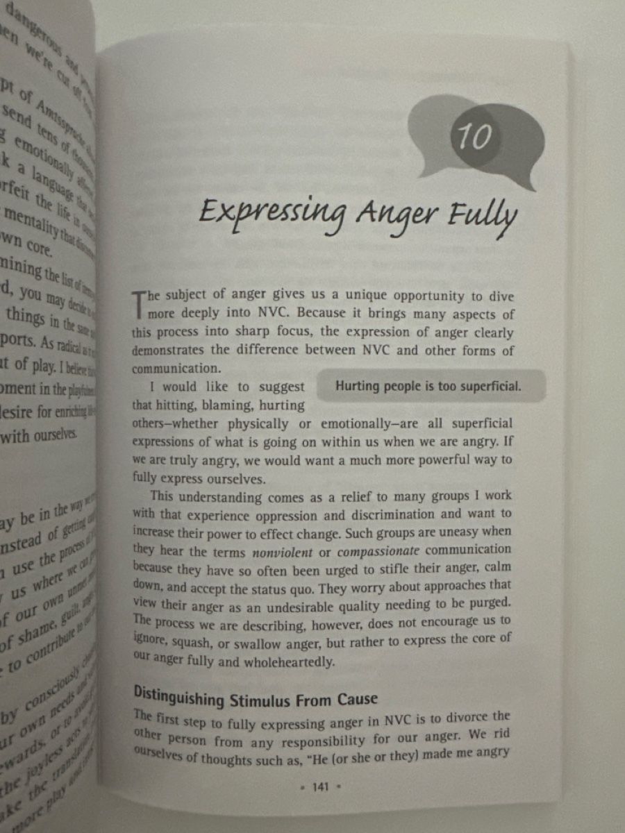 Bücher: Book: Nonviolent Communication, Marshall B. Rosenberg – Gebraucht aus Zürich von anouk_8008 4