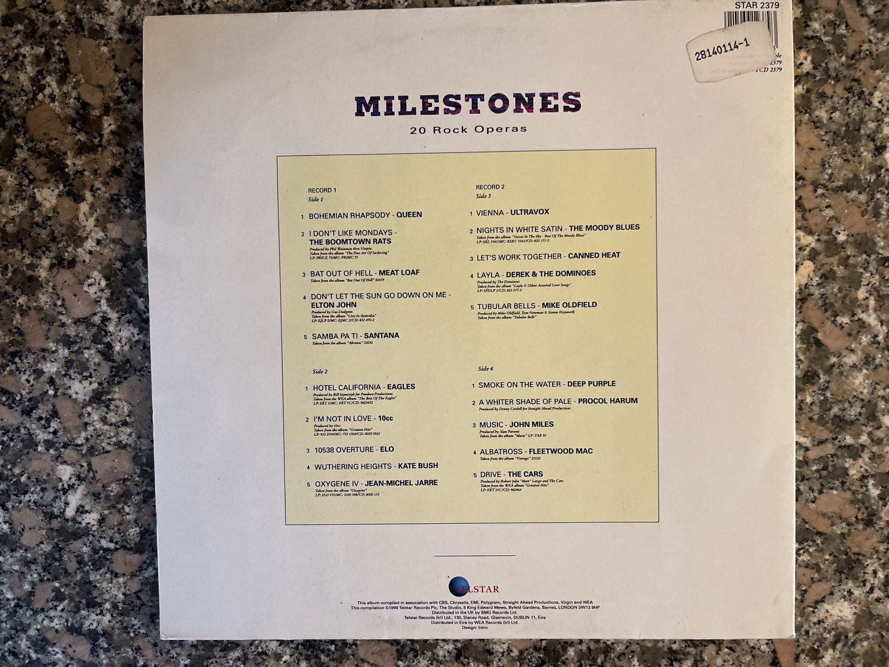 Dischi in vinile: S1692/Milestones - 20 Rock Operas – Usato da Frutigen venduto da Philippe_jsp 1