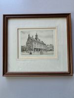 Radierung Stadhuis Schiedam - signiert 10/250 - Vintage