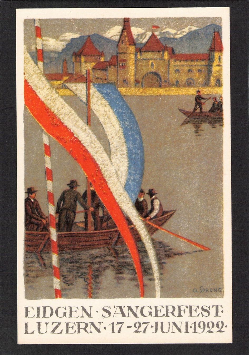 Cartoline postali: AK,LU Eidg. Sängerfest Luzern 1922 – Usato da Reichenburg venduto da Pipo-67