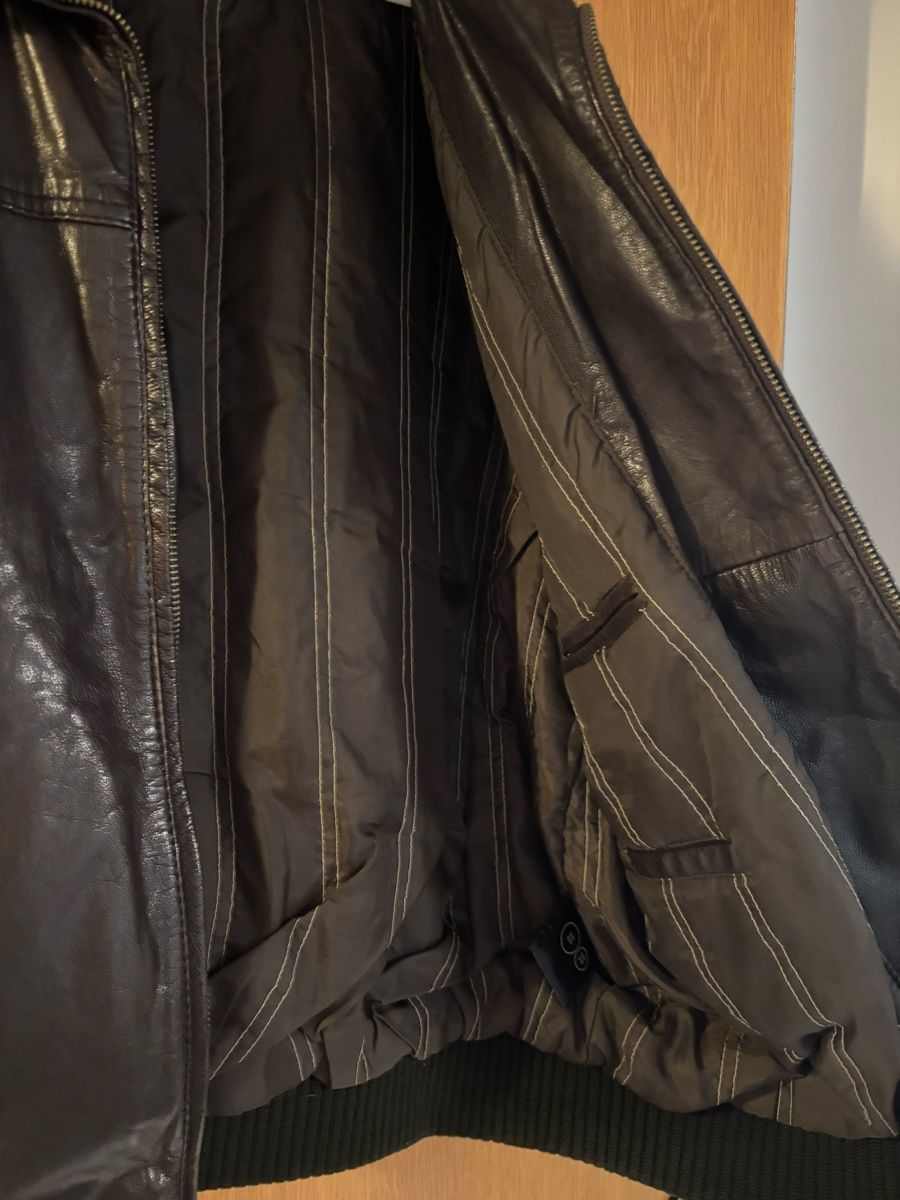 Jacken: Herren Lederjacke Echt, M – Gebraucht aus Vordemwald von tiw_x56r 3