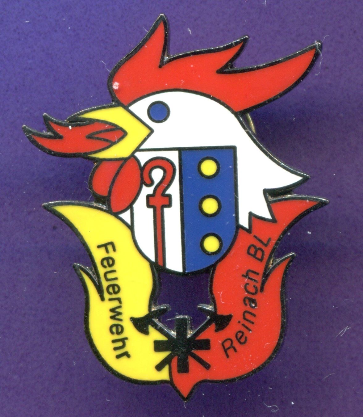 Placchette & Badge: Feuerwehr  REINACH  BL – Usato da Winterthur venduto da Sammleroase