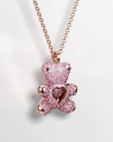 Swarovski Teddy pendant Bear, 18k rose gold finish. NEU!