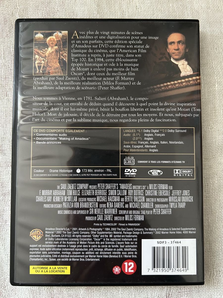 Alle DVDs: DVD Amadeus / Director’s Cut – Gebraucht aus Genève von NipponiaNippon 1
