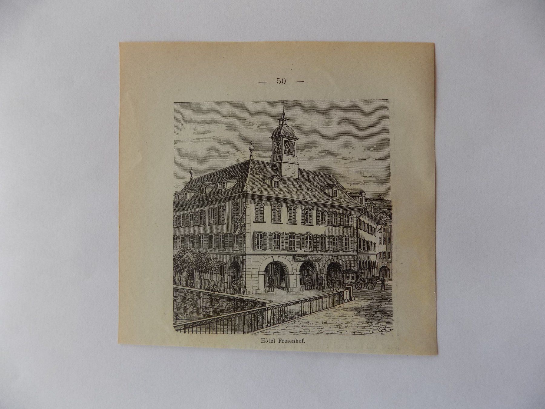 Gravures: Hotel Freienhof Thun – D'occasion à Risch par Antikfee 7