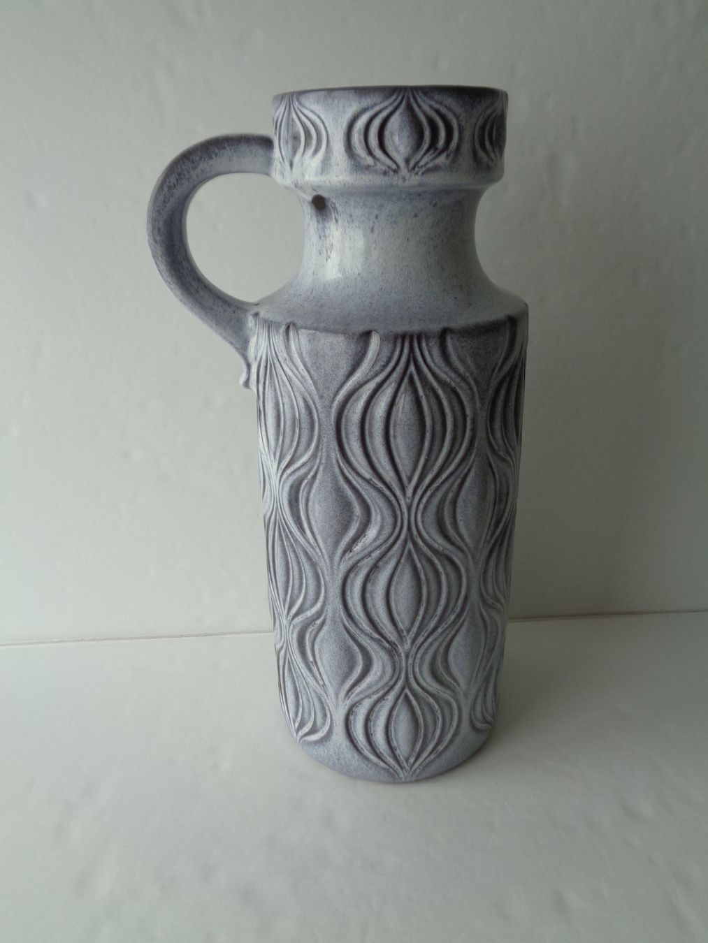 Vasi & Recipienti: Grosse Keramik Bodenvase - Scheurich 1970 - hellgrau Vintage – Usato da Chur venduto da omonia 1
