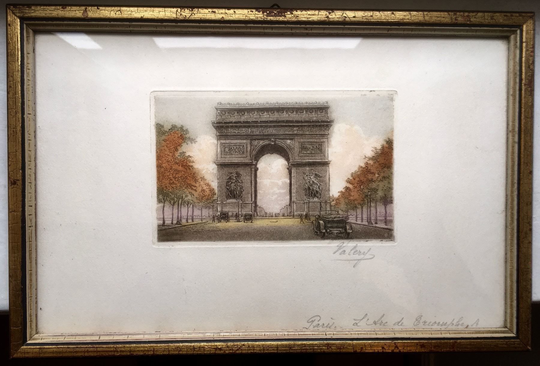 Foto & Immagini: PARIS  L' Arc de Triomphe, antiker Stich – Usato da Basel venduto da magot58 1