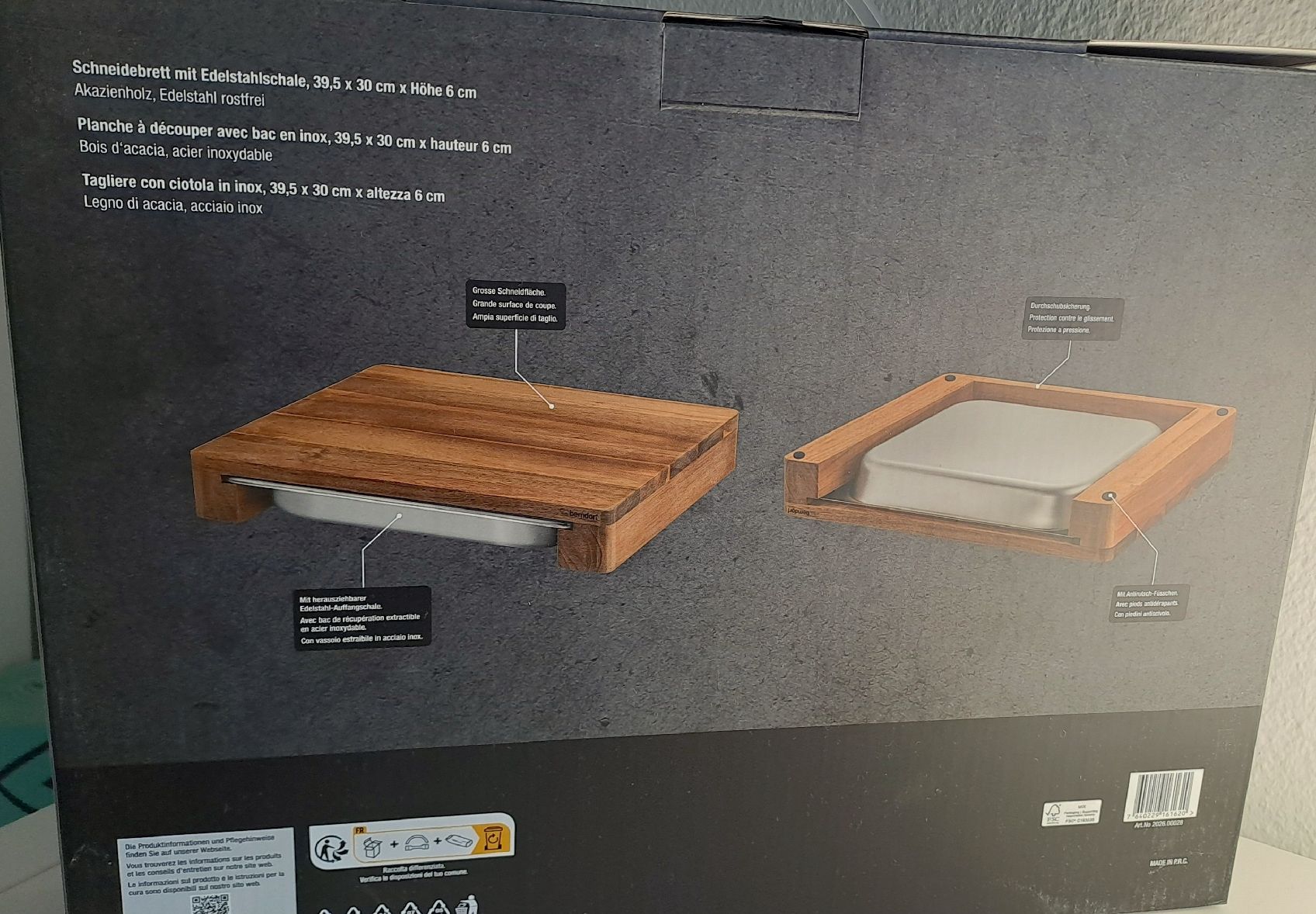 Berndorf Piatti di portata: Planche à découper Berndorf – Nuovo e nell'imballaggio originale da Rolle venduto da lea_6mr2 1