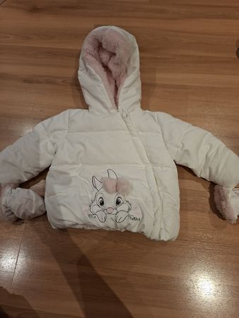 Winterjacke Grösse 74 mit Häschen Motiv,