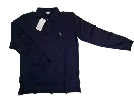 U.S. POLO ASSN. Langarm Poloshirt Gr. L dunkelblau