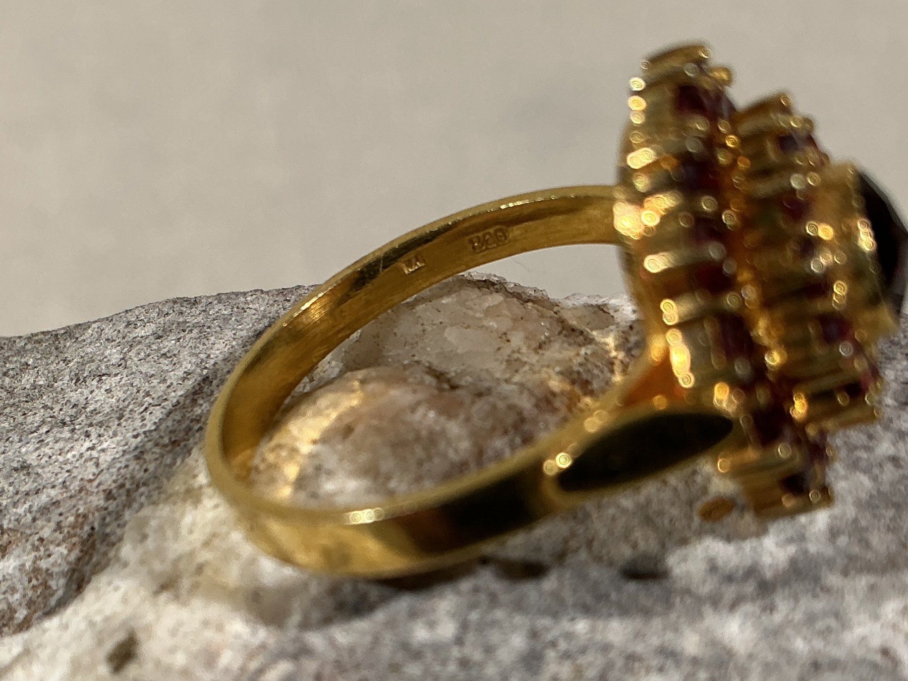 Anelli: BÖHMISCHER GRANATSCHMUCK Ring Gr. 56 – Nuovo (secondo la descrizione) da Richterswil venduto da Restwert_Richterswil 9