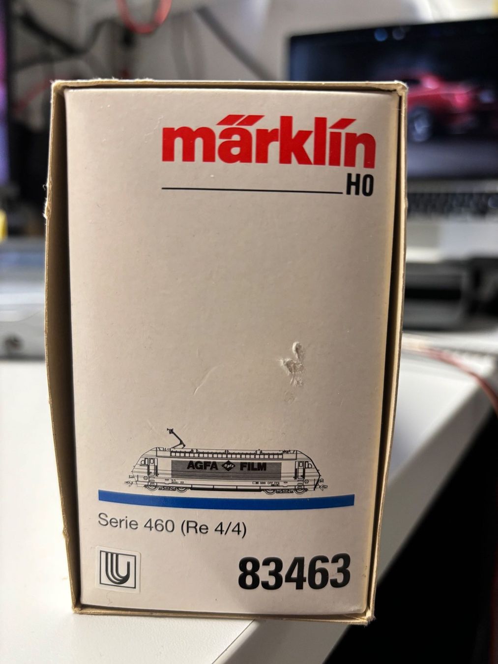 Märklin Modellini di ferrovie: Märklin 83463 Re460 Agfa – Usato da Rothenburg venduto da Vanzonk 1
